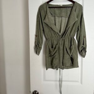 Green Jacket with Tie